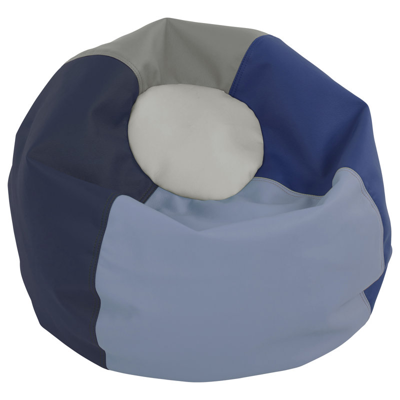 SoftScape Classic Bean Bag, 19" H x 26" W x 26" D, Navy Powder Blue
