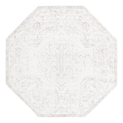 Avalynne Oriental Ivory/Gray Area Rug