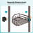 Corner Shower Caddy Tension Pole: Rustproof 4-Tier Bathroom Organizer Shelves-112864823