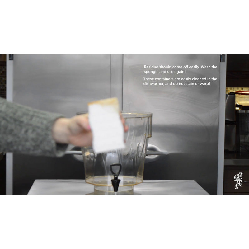 Stainless Steel 5-Gallon Cold Beverage Dispenser with Infuser Tube