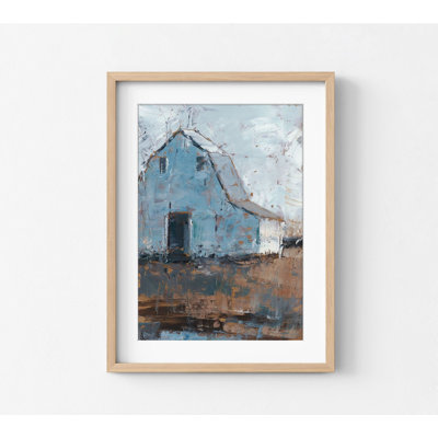 «Silas», reproduction d'art de paysage de ferme rustique, art mural encadré sud-ouest, coucher de soleil, reproduction d'art Western, décor de ferme moderne, art mural encadré