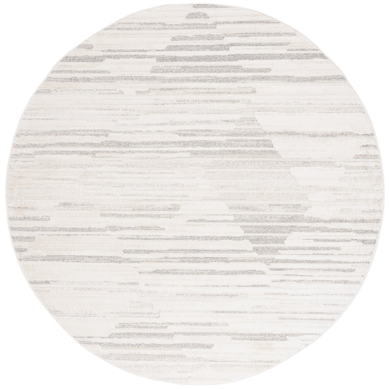 Elmhurst Performance Abstract Rug, Round 6'7"