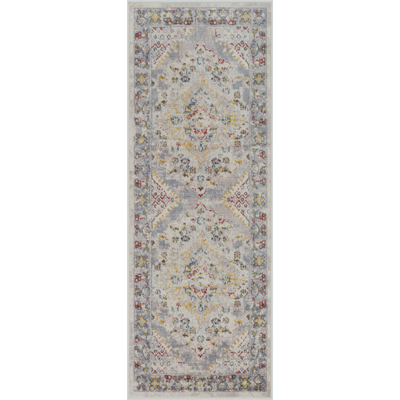 Machine Woven Indoor Rug, Taupe/Cream, Runner 80 x 220 cm
