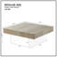Table basse carrée 34,65 po Mariany