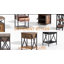 Ensemble de lit et table de chevet 3 pièces Alicia-86125972-86125968