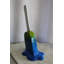 Abstrait géométrique vert et bleu Kemely en fibre de verre 9 po x 12 po x H 24 po