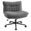 Chaise de bureau croisée très épaisse, siège pivotant réglable en molleton en peluche avec dossier inclinable et élévateur certifié-1491224936