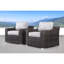 Chaise de patio pivotante d'extérieur avec coussins LSI - Assise entièrement assemblée et confortable-1419447292