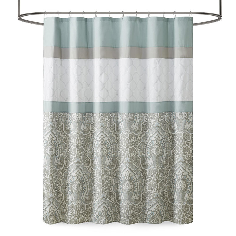 Rideaux de douche imprimés et brodés, Écume de mer, écume de mer