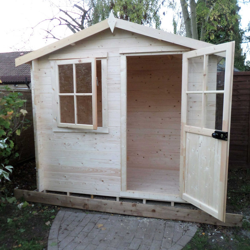 Polito 9 x 9 Ft. Tongue & Groove 19mm Log Cabin, No