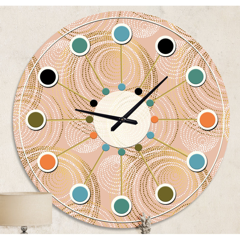 Horloge murale Mid-Century, Moyenne
