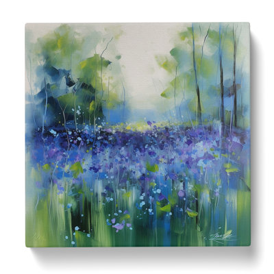 Bluebell Field Gestural Art No.4 - Print