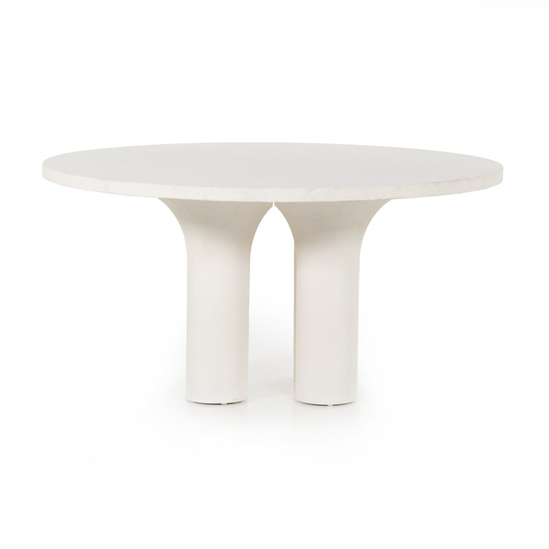 Table de salle à manger en béton 59,75 po Hasset