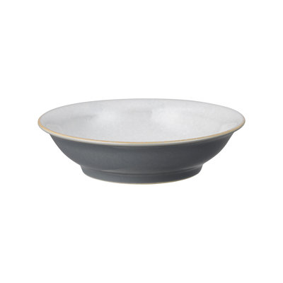 Elements Stone White Medium Shallow Bowl
