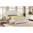 Traditional Town & Country Pinewood Vintage Tall Headboard Queen Bed Frame, White-937925206
