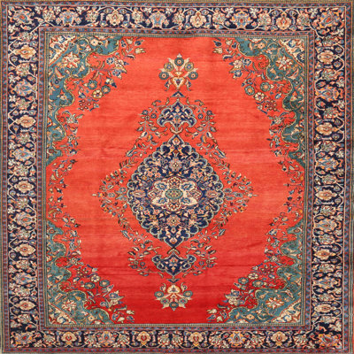 Tapis traditionnel rouge / bleu