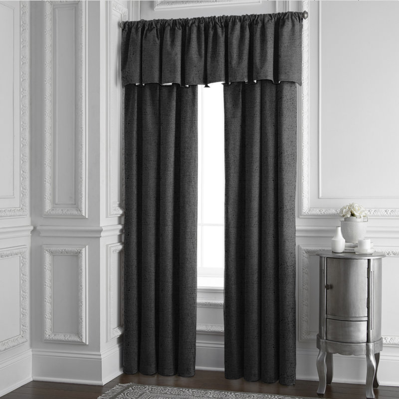 Panneau de rideau simple obscurcissant plissé, L 50 po x L 84 po