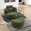 Fabric Upholstered Club Chair with Wood Legs-546751632