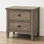 2-Drawer Nightstand With Round Bronze Pull Knobs