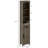 Tall Bathroom Storage Cabinet, Farmhouse Narrow Bathroom Storage Cabinet With Recessed Drawer And Barn Door, Linen Cabinet-2110317484