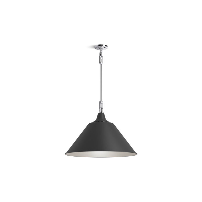Varla 24 In. Pendant, 72.44" H x 24" W x 12.38" D, Chrome