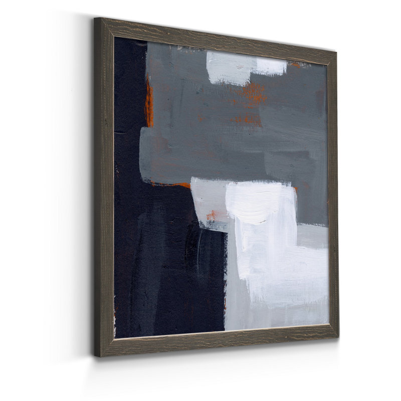 Concrete Wall II, reproduction d’art sur toile encadrée, Cadre gris, H 35,5 po x l 35,5 po x P 1,5 po