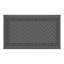 Ensemble de salle à manger 7 pièces en fonte d'aluminium toutes saisons, comprenant 6 chaises pivotantes et une table rectangulaire avec cadre noir-154239103