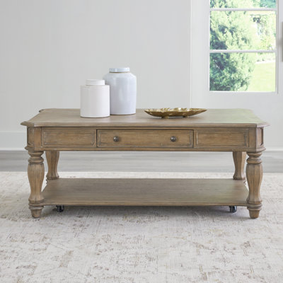 Colchester Rectangular Wooden Coffee Table with Storage
