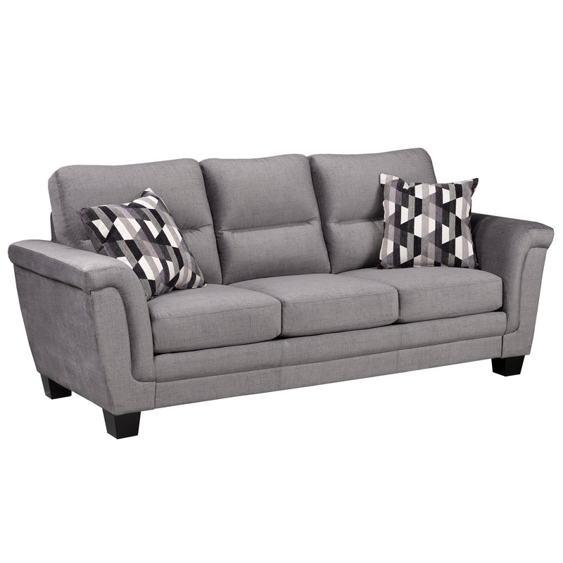 Canapé en tissu Beeston, gris, H 40 po x l 89 po x P 35 po, 3, Gris