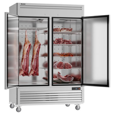 Coolski 54" Commercial Freezer, 49 Cu. Ft. 2 Door Reach-in Upright Freezer