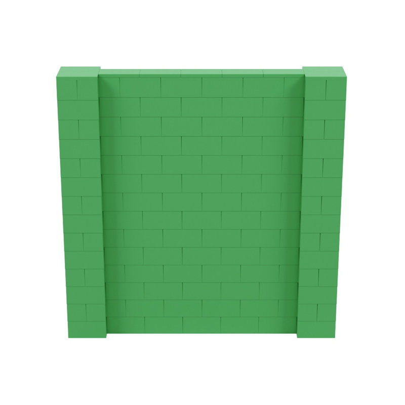 Ensemble mural de blocs géants 7 'T, H 84 po x L 84 po, Vert