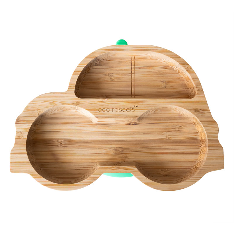 Bamboo Car Plate, Green/Brown