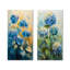 Ensemble d'hortensias muraux bleu et vert-1130955666-1130955664-1130955665