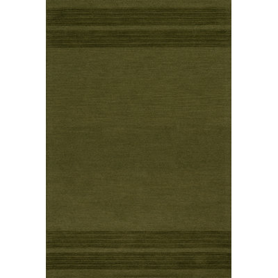 Cotina Modern Bordered Handmade Wool Rug