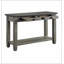 Table basse et canapé gris 1 pièce avec 2 tiroirs