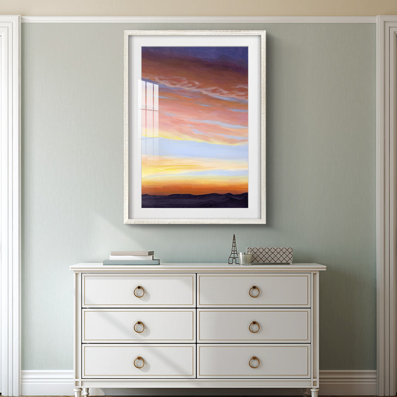 Arizona Highway - Toile tendue avec châssis, H 25,5 po x l 17,5 po, Blanc