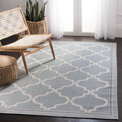 Martha Martha Stewart Indoor Outdoor Performance Machine Washable Geometric Indoor/Outdoor Area Rug