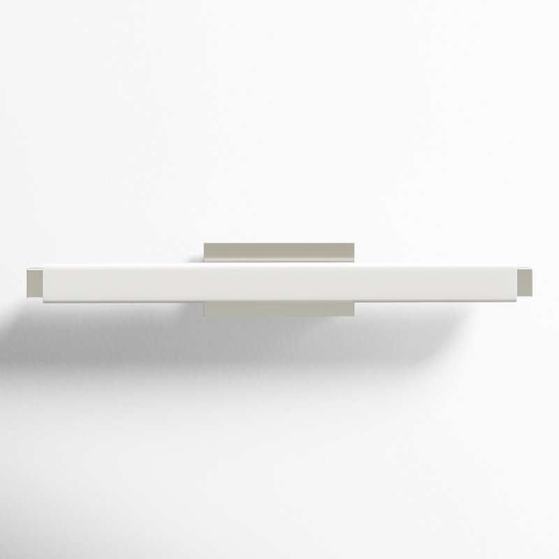 Vogue 1 - Light LED Flush Mounted Sconce, 3500K, 3" H x 19.75" W x 3.38" D, Brushed Nickel