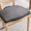 2 sièges de salle à manger de style français, tissu en lin gris, structure en bois massif, coussin en mousse, capacité de charge allant jusqu'à 300 lb de 2 chaises de conception et de structure-261683643-261683640