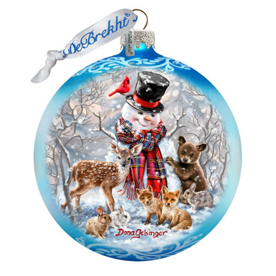 Holiday Splendor 5.5'' Handmade Glass Holiday Shaped Ornament