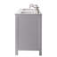 Meuble-lavabo de 44 po blanc et chêne-475837940
