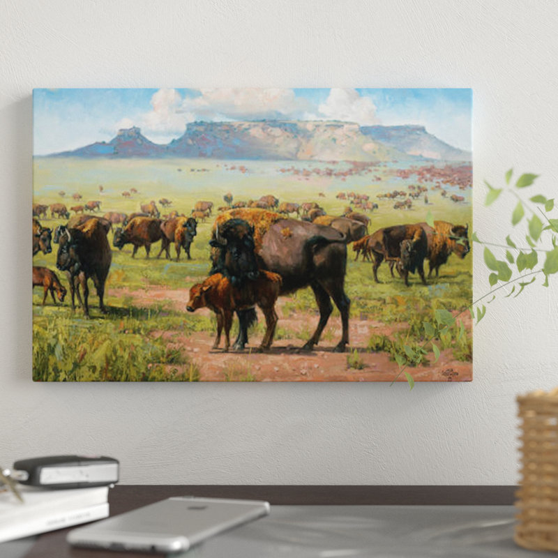 « rites of the plains », impression sur toile, H 18 po x l 26 po x P 1,5 po, Toile tendue, Pas de tapis