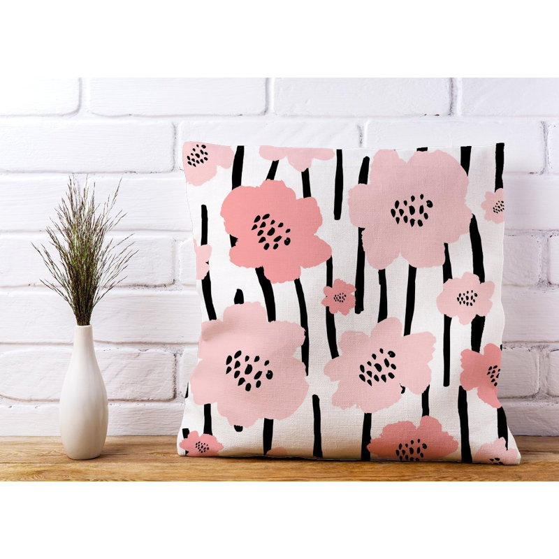 Vivianne Floral Square Throw Cushion