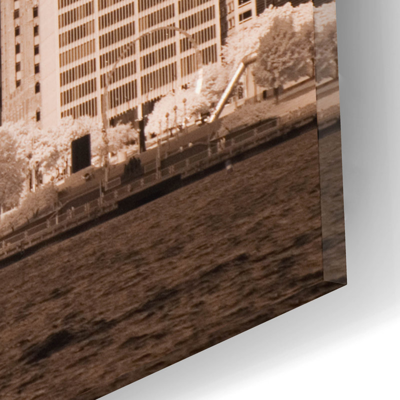 «Detroit Skyline, Michigan 07» par Monte Nagler, H 12 po x l 16 po x P 0,13 po