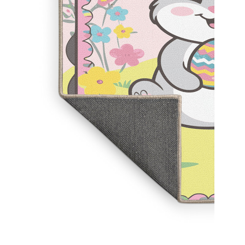 The Holiday Aisle® Easter Spring Holiday Rug, Rectangle 8' x 12'