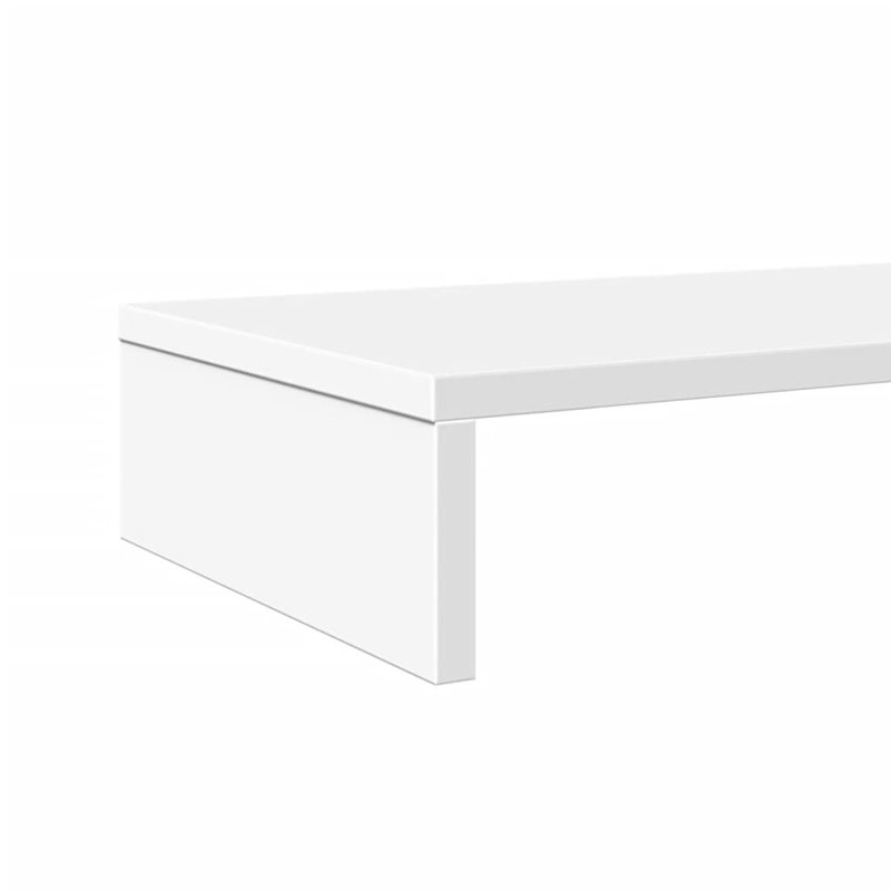 Bata Manufactured Wood Monitor Stand, White, 10cm H x 100cm W x 27cm D