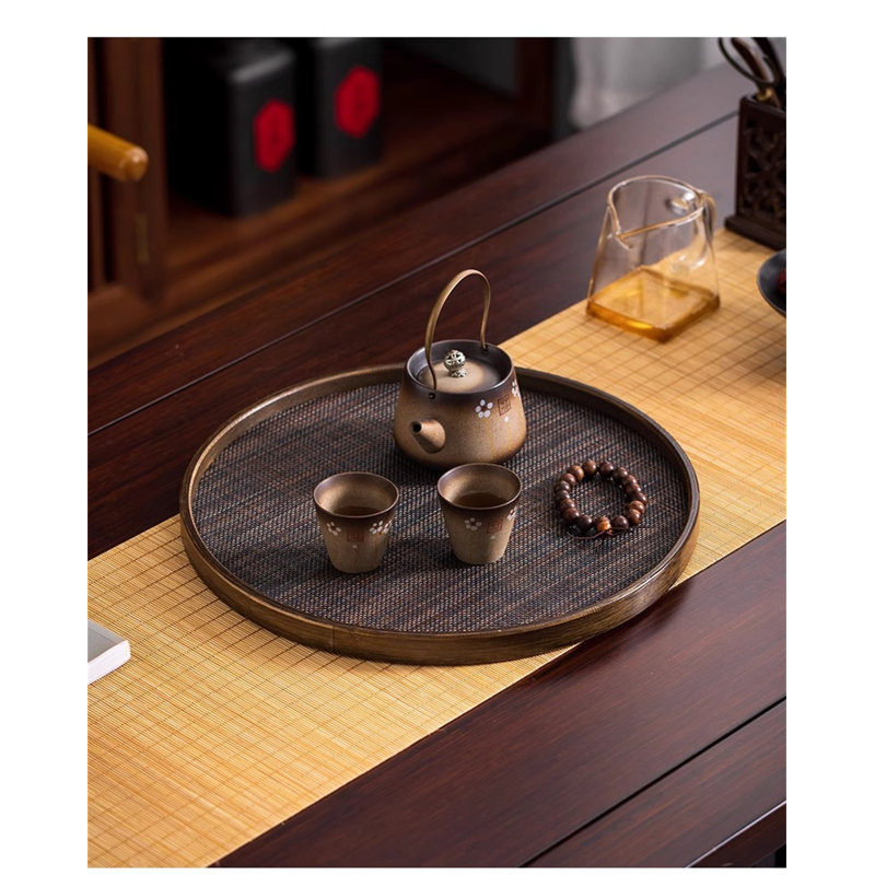 Plateau en bois, H 0,94 po x l 11,81 po x P 11,81 po