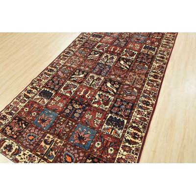 Myleesha One-of-a-Kind 5'6'' X 9'11'' 1970s Wool Area Rug Blue