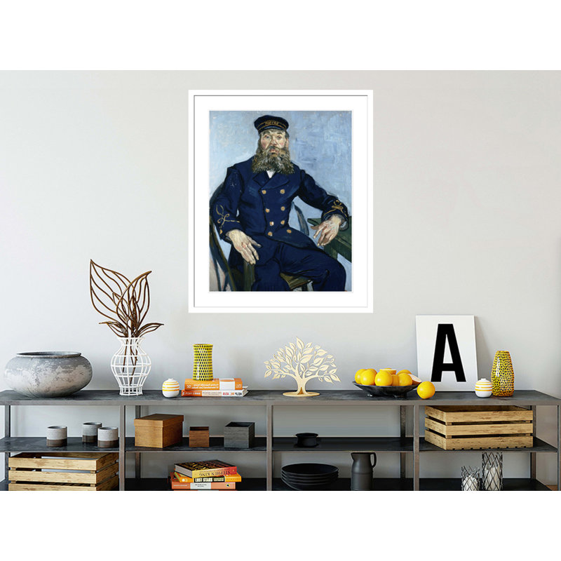 Postman Joseph Roulin by Vincent van Gogh -Framed Giclee Print, 40.45" H x 33.5" W