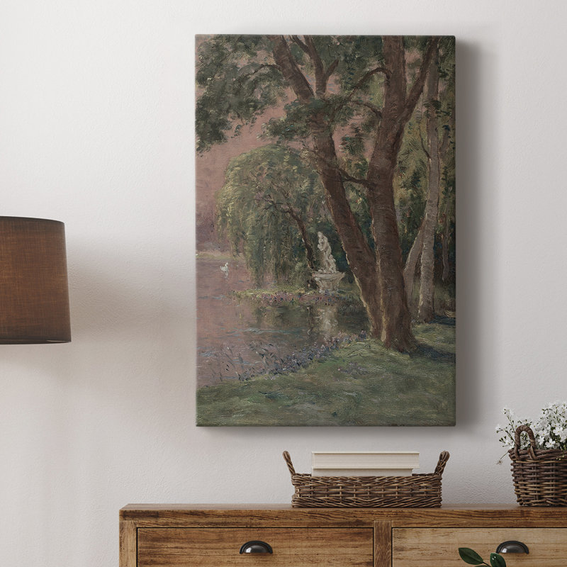 Paysage rétro CXV - galerie Cavas sur mesure, H 18 po x l 12 po